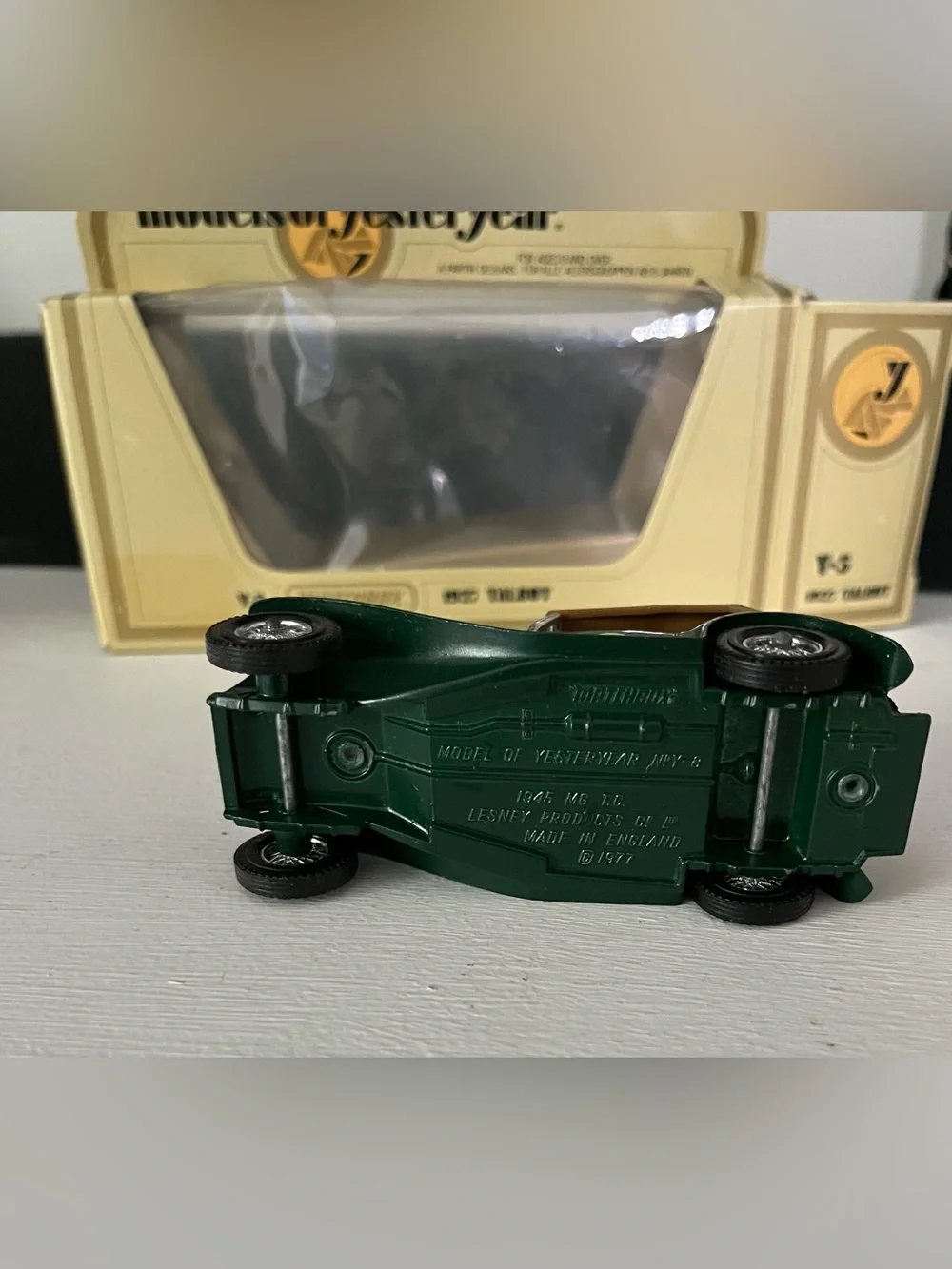 Vintage Matchbox Models of Yesteryear Y-8 1945 MG TC Green 1978 Lesney Boxed